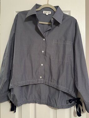 Striped Button Down with Bows